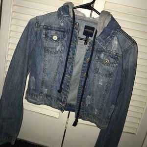 Highway Jeans Denim Jacket with Hood